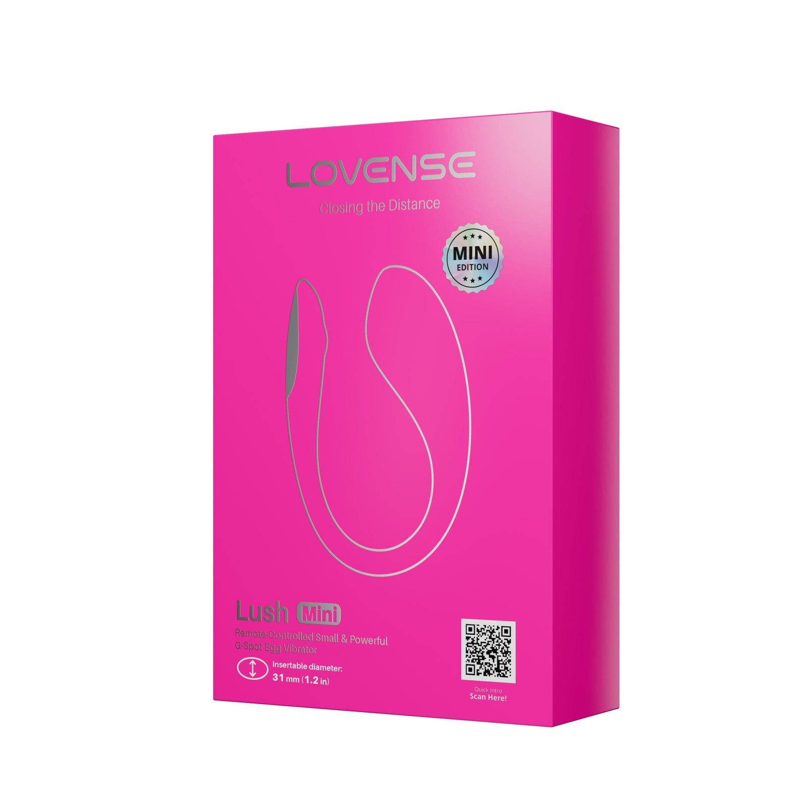 Lovense - Lush Mini App-Controlled Bullet Egg Vibrator (Pink) LOS1072 Durio.sg