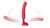Lovense - Mission 2 App-Controlled Vibrating Suction Cup Dildo (Red) LOS1059 CherryAffairs