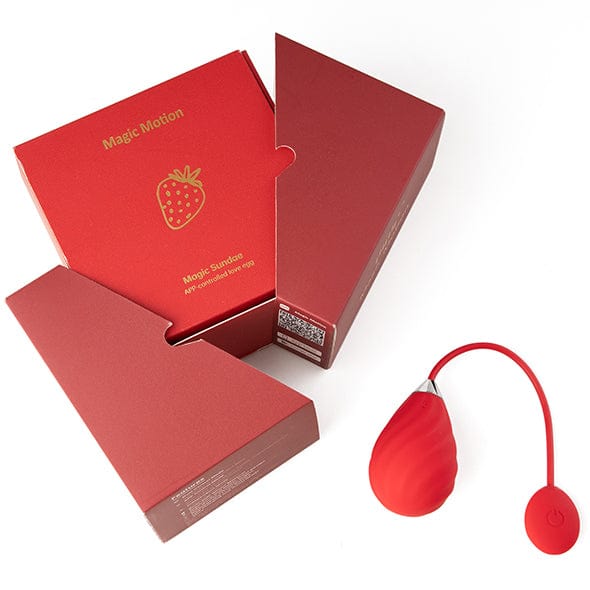 Magic Motion - Magic Sundae App Controlled Love Egg Vibrator (Red) MGM1025 Durio.sg