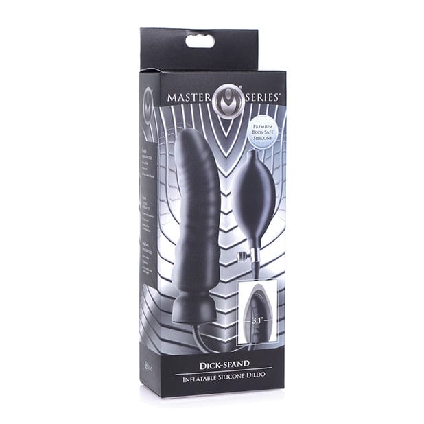 Master Series - Dick Spand Inflatable Silicone Dildo Butt Plug (Black) XR1097 Durio.sg