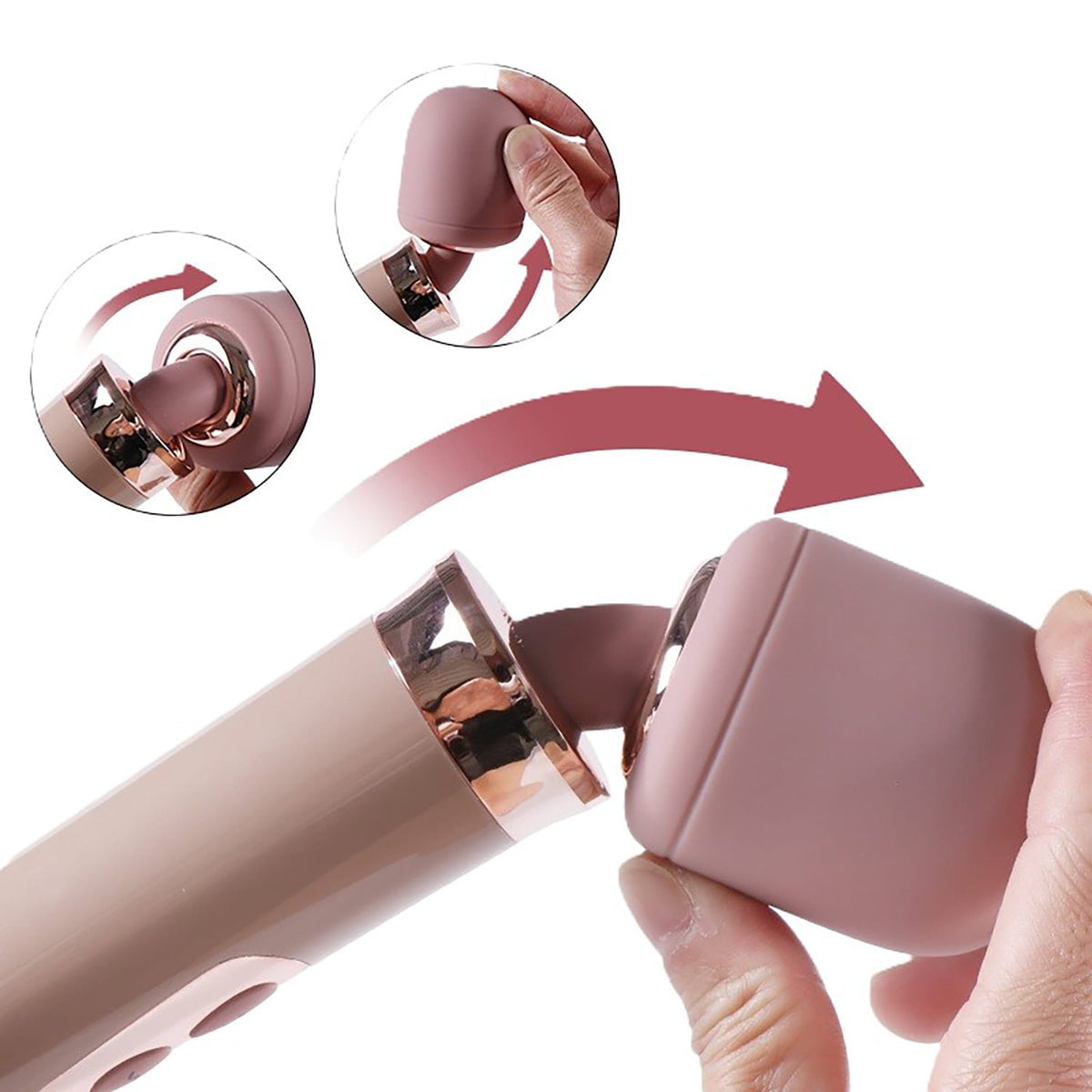 Media Craft - Pixiey Gorgeous Denma Mini Wand Massager (Pink) OT1291 Durio.sg