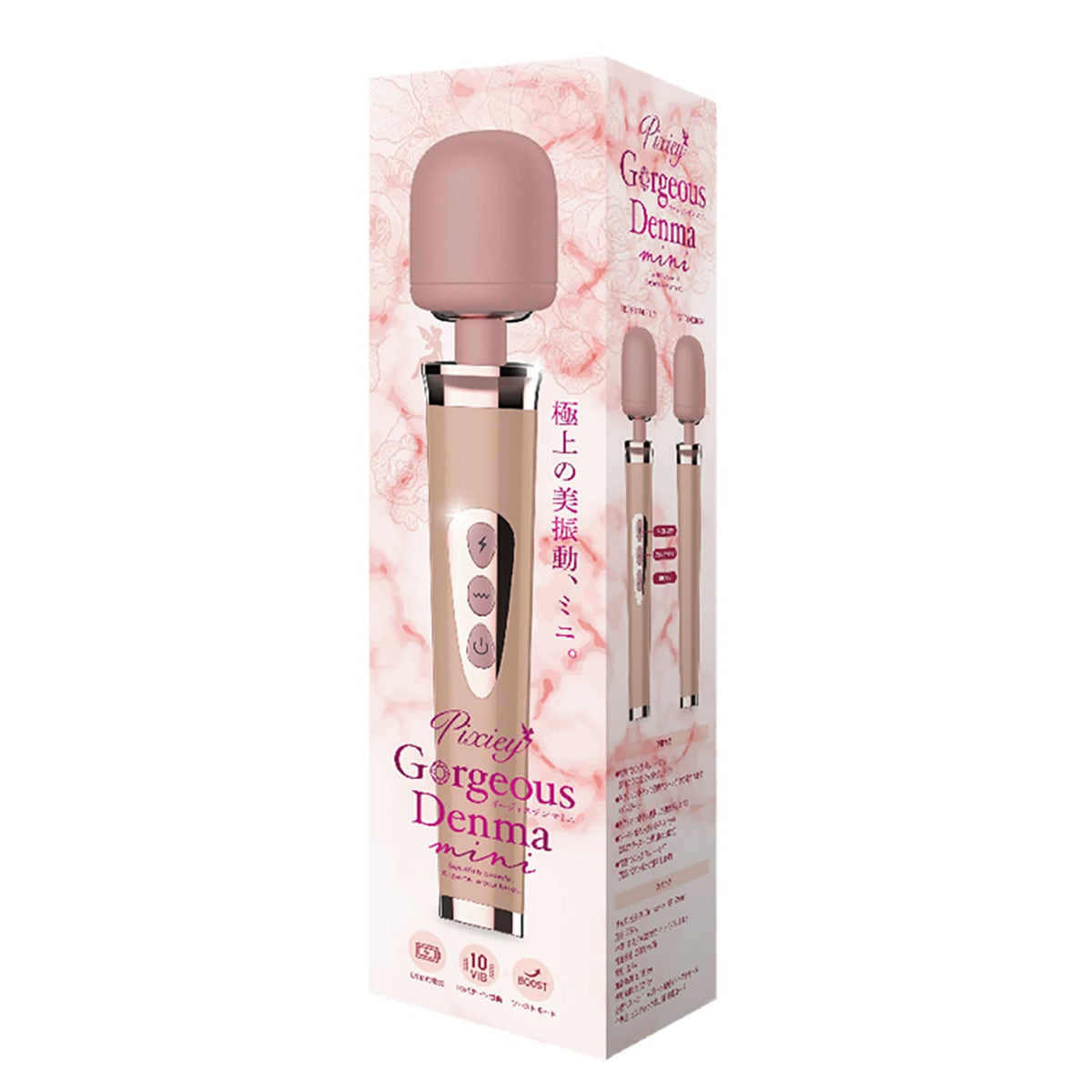 Media Craft - Pixiey Gorgeous Denma Mini Wand Massager (Pink) OT1291 Durio.sg