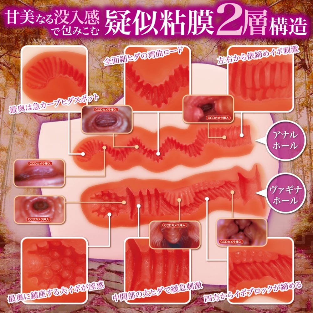 Men's Manzoku - Indecency Labyrinth Soft Double Hole Hip Masturbator 3.8kg (Beige) OT1225 Durio.sg