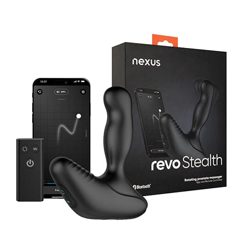 Nexus - Revo Stealth App-Controlled Rotating Remote Control Prostate Massager (Black) NE1082 Durio.sg