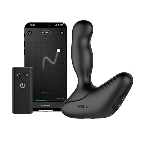 Nexus - Revo Stealth App-Controlled Rotating Remote Control Prostate Massager (Black) NE1082 Durio.sg