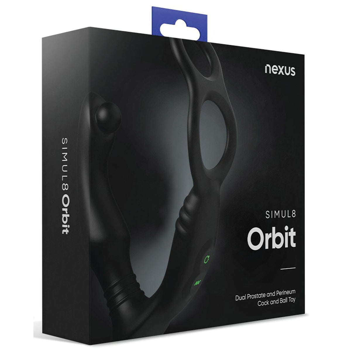 Nexus - Simul8 Orbit Edition Dual Prostate and Perineum Cock and Ball Toy (Black) NE1083 Durio.sg