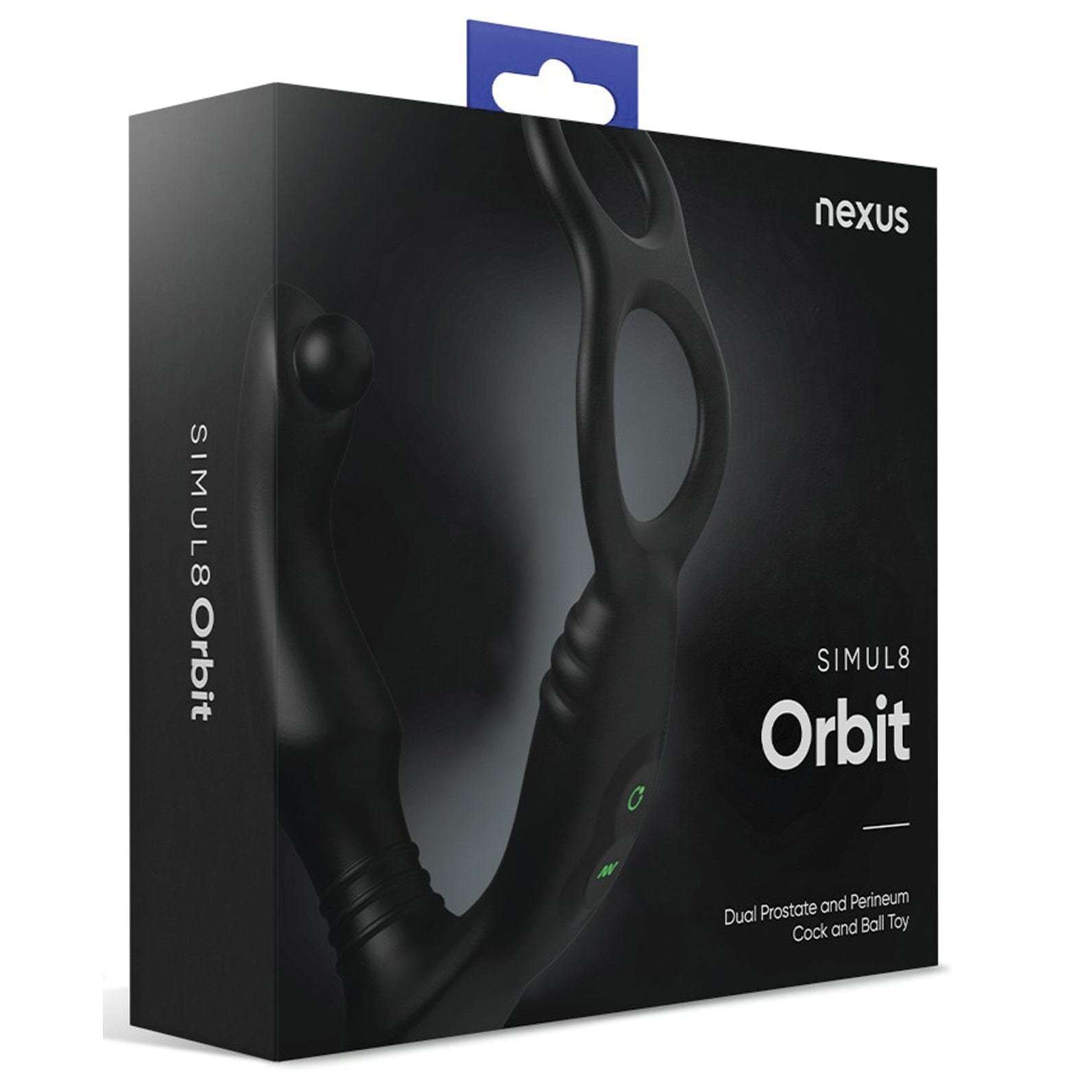 Nexus - Simul8 Orbit Edition Dual Prostate and Perineum Cock and Ball Toy (Black) NE1083 Durio.sg