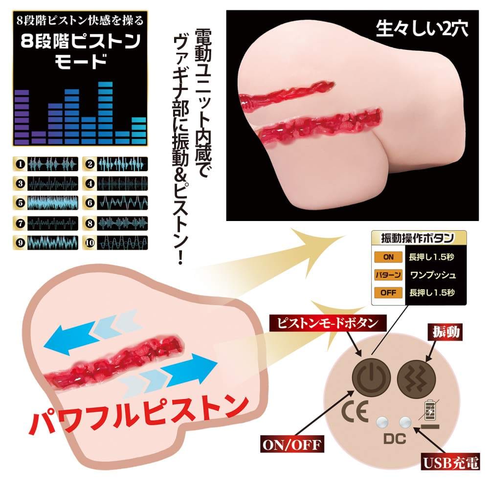 NPG - Lemon Tanaka Gokujo Namagoshi Ultimate Vibrating Onahole Hips Masturbator 6kg (Beige) NPG1322 Durio.sg