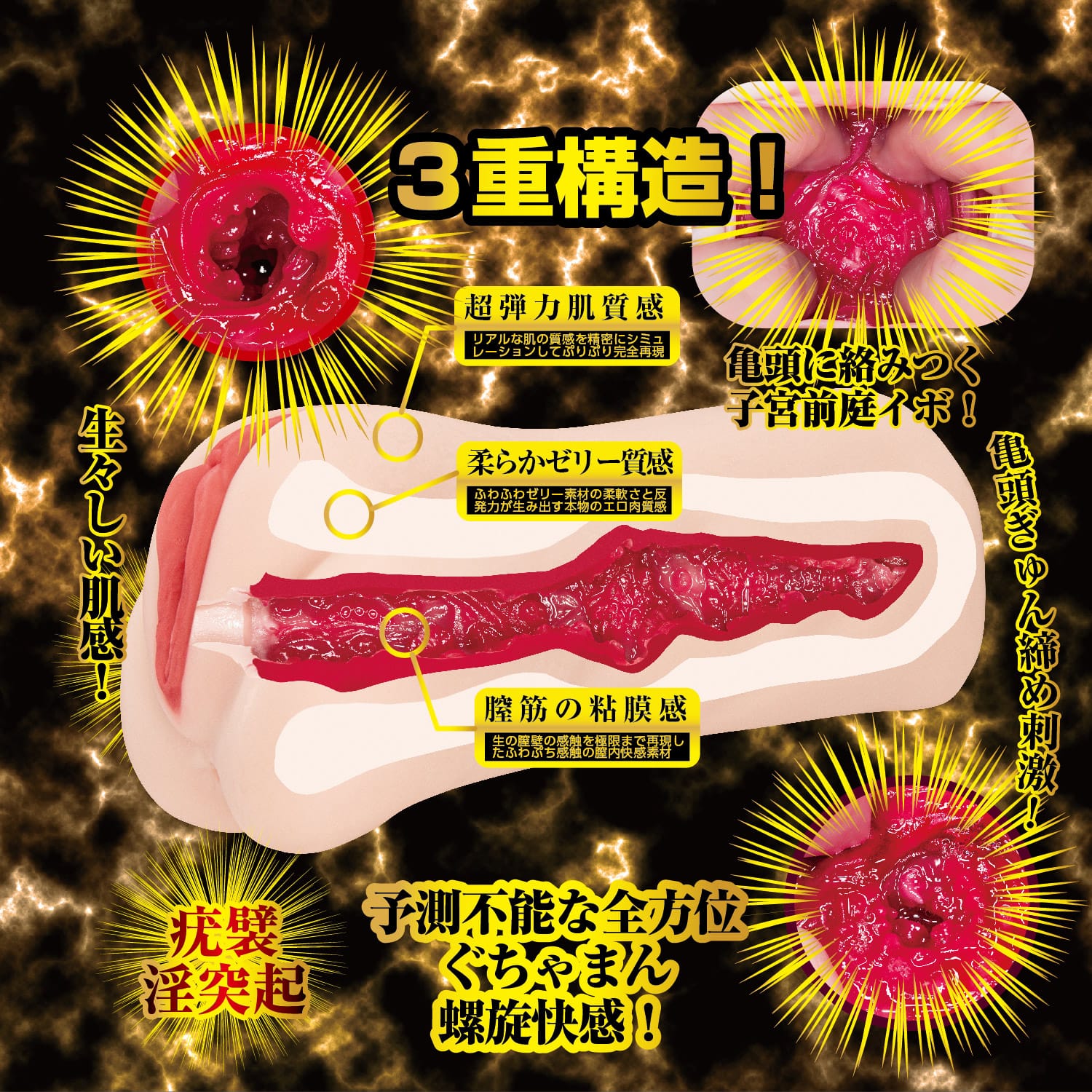 NPG - Masterpiece Awakening AV Meiki Nagisa Rensei Onahole Masturbator (Beige) NPG1305 Durio.sg