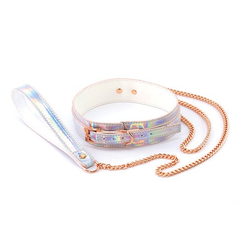 NS Novelties - Cosmo Bondage Collar and Leash (Silver) NS1152 Durio.sg