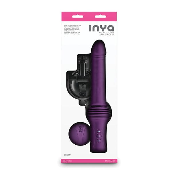 NS Novelties - INYA Super Stroker Remote Control Thrusting Heating Dildo (Purple) NS1159 Durio.sg