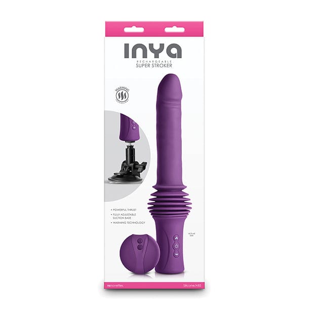 NS Novelties - INYA Super Stroker Remote Control Thrusting Heating Dildo (Purple) NS1159 Durio.sg