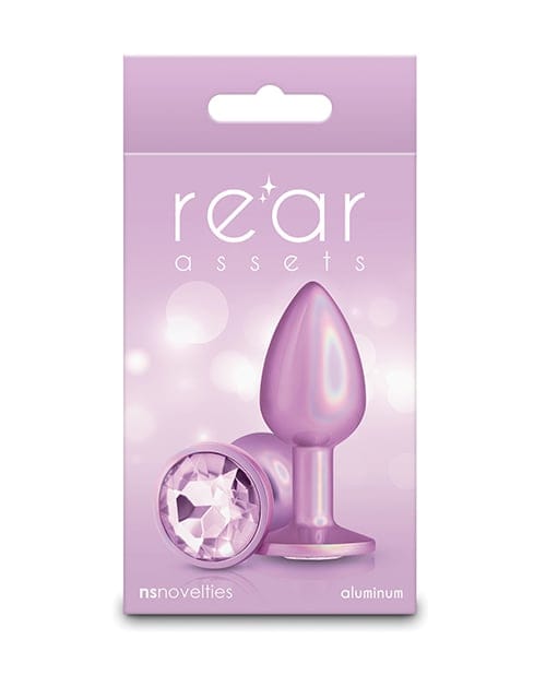 NS Novelties - Rear Asset Small Iridescent Aluminium Anal Plug (Pink) NS1173 Durio.sg