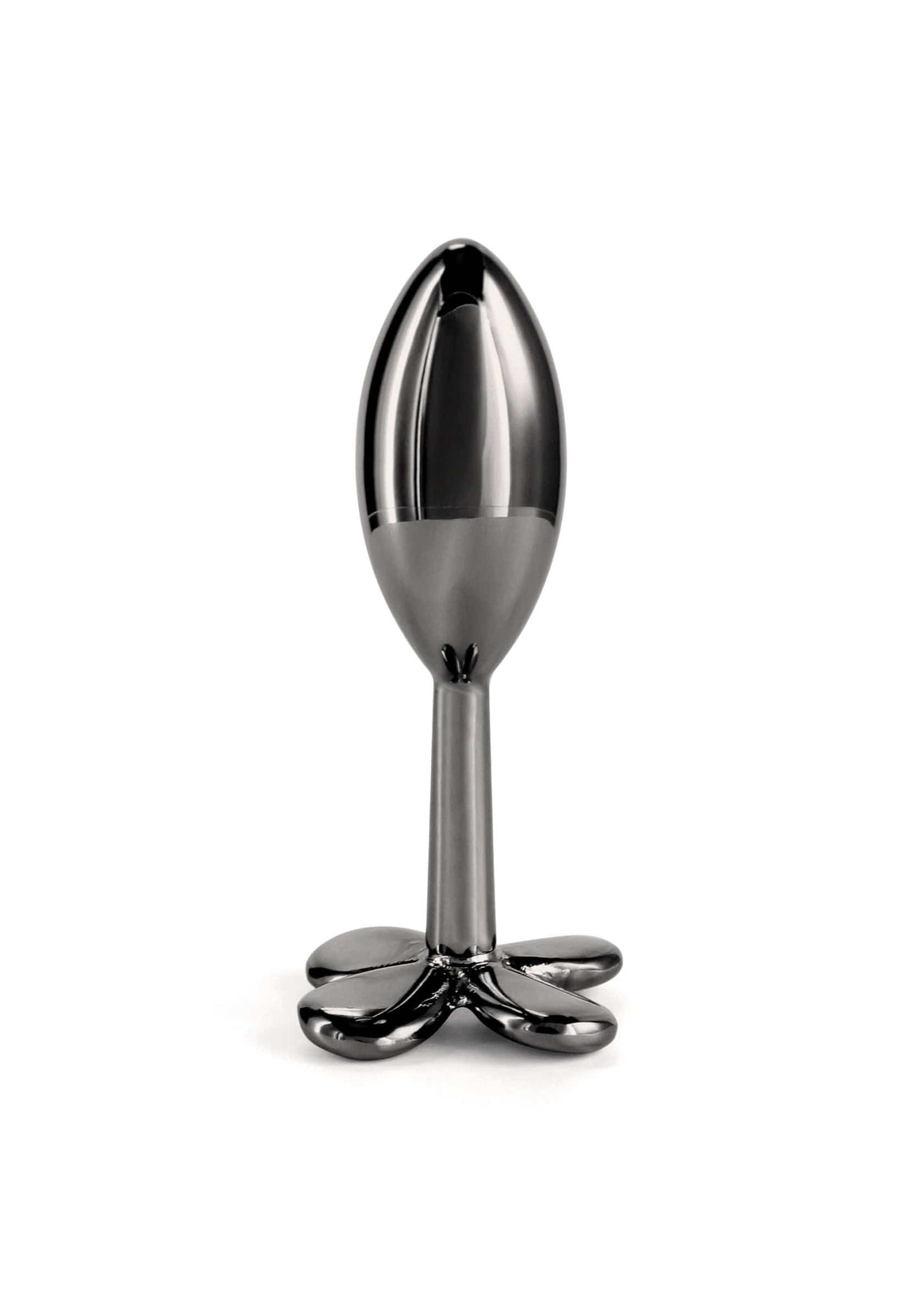 NS Novelties - Rear Assets Clover Aluminium Anal Plug (Gunmetal) NS1174 Durio.sg