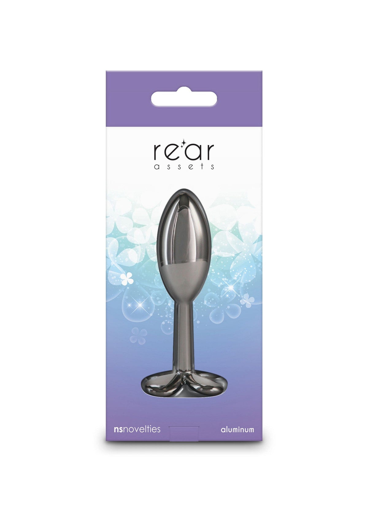 NS Novelties - Rear Assets Clover Aluminium Anal Plug (Gunmetal) NS1174 Durio.sg
