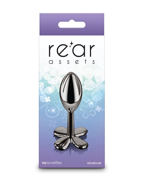 NS Novelties - Rear Assets Clover Aluminium Anal Plug (Gunmetal) NS1174 Durio.sg