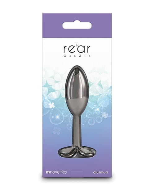 NS Novelties - Rear Assets Clover Aluminium Anal Plug (Gunmetal) NS1174 Durio.sg