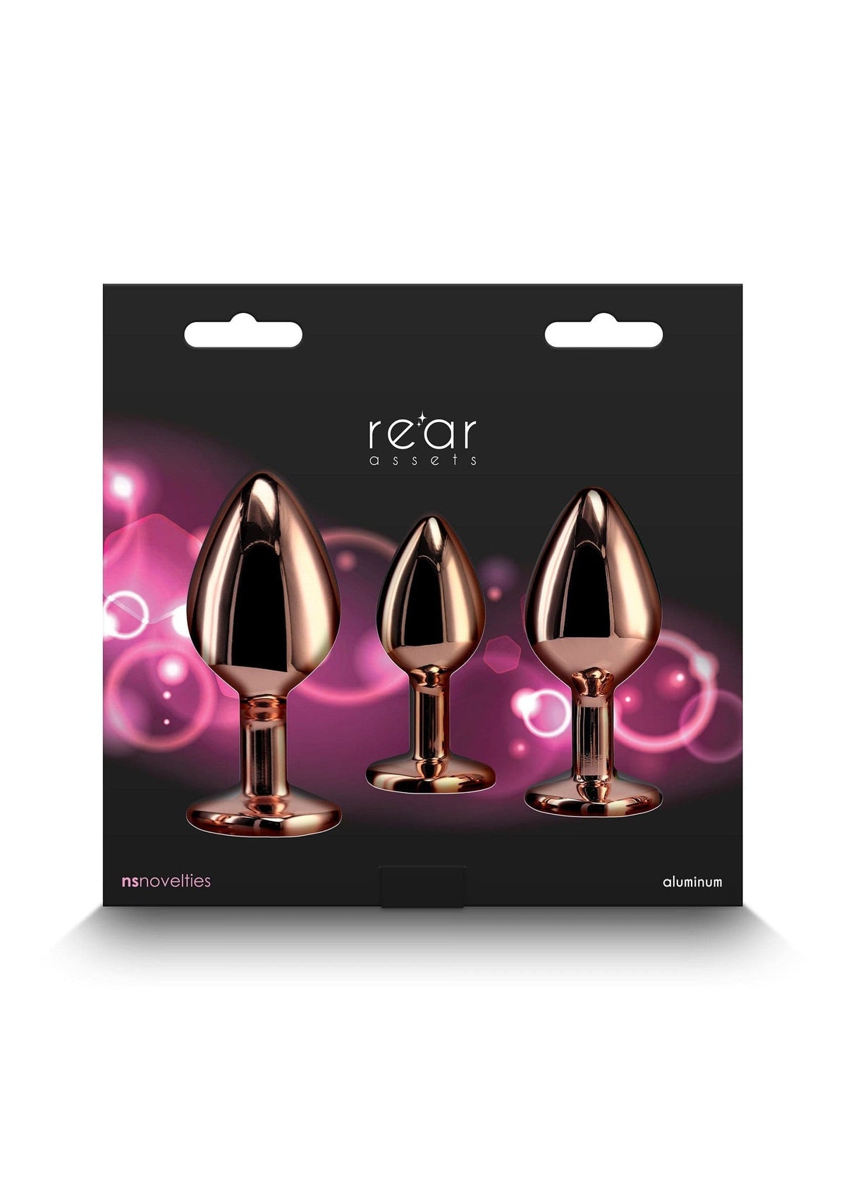 NS Novelties - Rear Assets Rainbow Gem Aluminium Anal Trainer Kit NS1176 Durio.sg