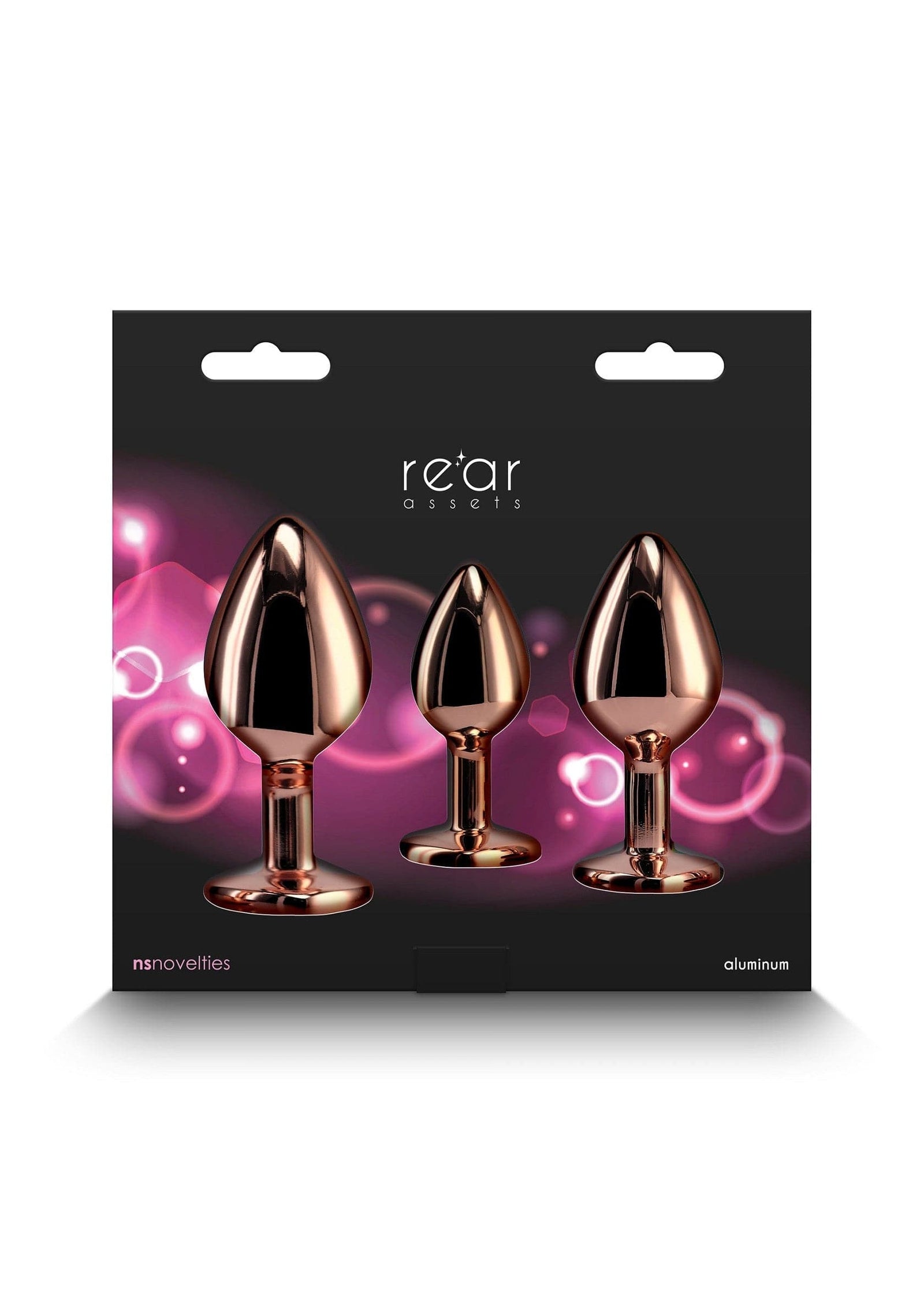 NS Novelties - Rear Assets Rainbow Gem Aluminium Anal Trainer Kit NS1176 Durio.sg