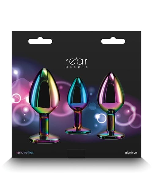 NS Novelties - Rear Assets Rainbow Gem Aluminium Anal Trainer Kit NS1176 Durio.sg