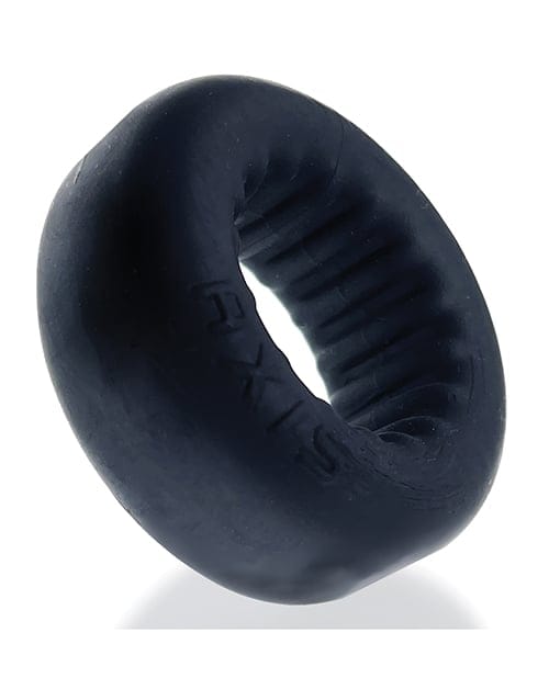 Oxballs - Axis Rib-Grip Stretch Cock Ring (Black) OX1055 Durio.sg