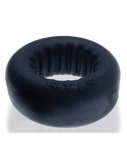 Oxballs - Axis Rib-Grip Stretch Cock Ring (Black) OX1055 Durio.sg