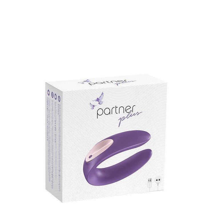 Satisfyer - Partner Plus Couple Vibrator (Purple) - Durio.sg.sg