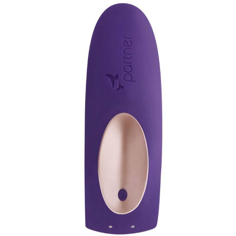 Satisfyer - Partner Plus Couple Vibrator (Purple) - Durio.sg.sg