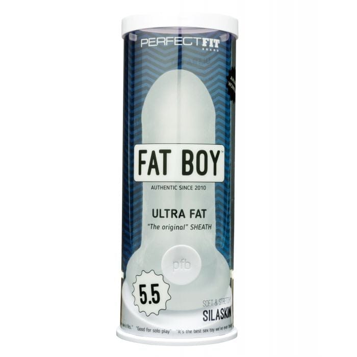Perfect Fit - Fat Boy Original Ultra Fat 13.97 cm Penis Sleeve (Clear) PF1051 Durio.sg