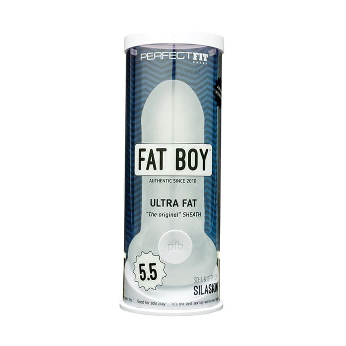 Perfect Fit - Fat Boy Original Ultra Fat 13.97 cm Penis Sleeve (Clear) PF1051 Durio.sg