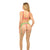 Pink Lipstick - Come to Me Bra Garter Belt and G String Neon Lingerie Set CherryAffairs