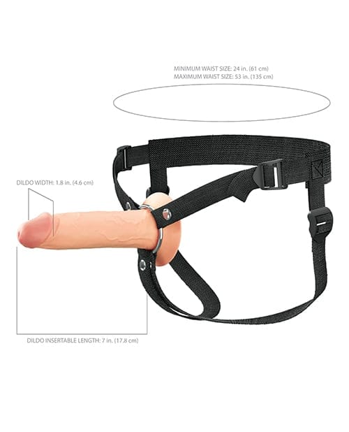 Pipedream - Fantasy X Tensions Elite Dual Density Silicone Hollow Strap On Durio.sg