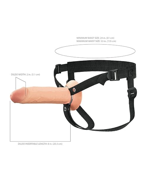 Pipedream - Fantasy X Tensions Elite Dual Density Silicone Hollow Strap On Durio.sg