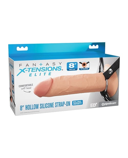 Pipedream - Fantasy X Tensions Elite Dual Density Silicone Hollow Strap On Durio.sg