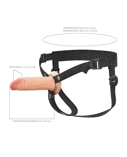 Pipedream - Fantasy X Tensions Elite Dual Density Silicone Hollow Strap On Durio.sg