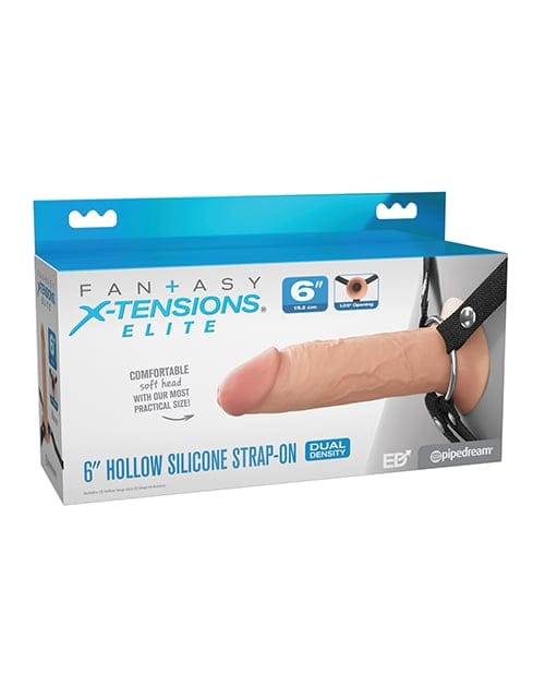 Pipedream - Fantasy X Tensions Elite Dual Density Silicone Hollow Strap On Durio.sg
