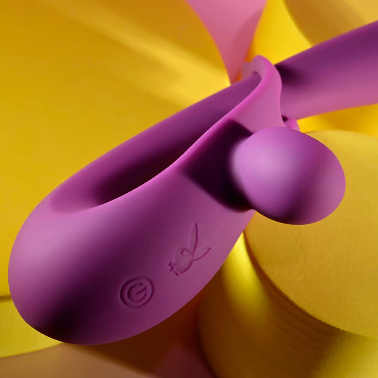 Playboy - Cha Cha Slide Adjustable Rechargeable Rabbit Vibrator (Purple) PLB1030 Durio.sg