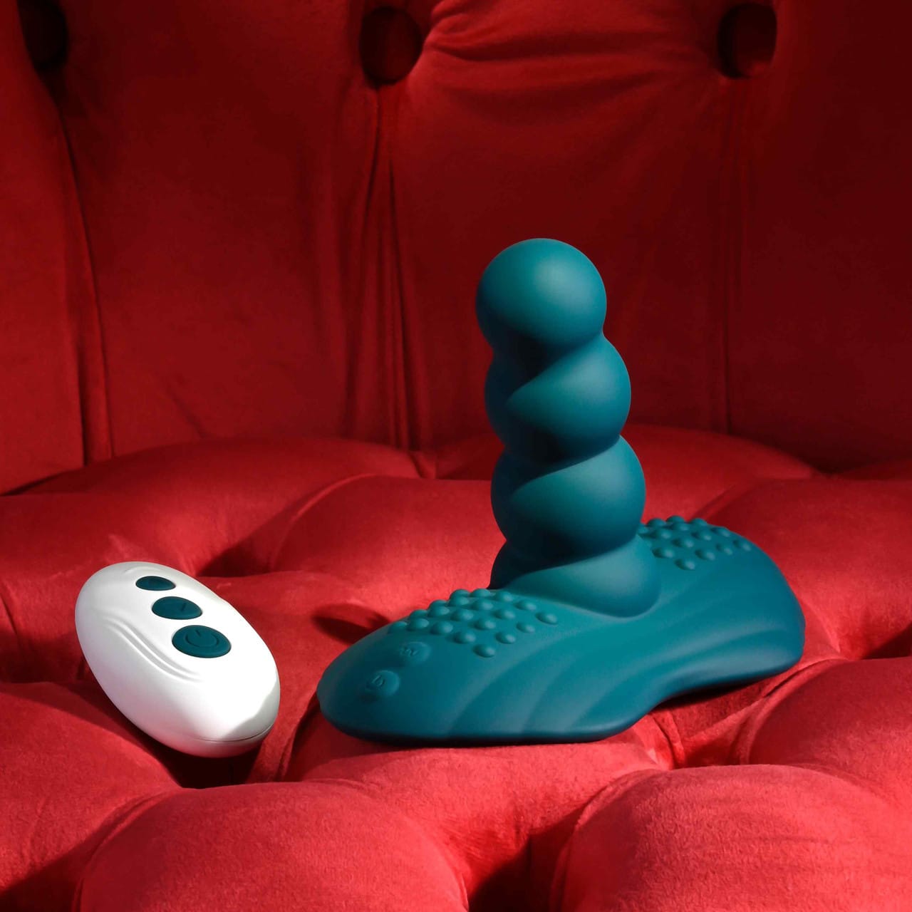 Playboy - Have A Seat Remote-Controlled Ride-On Vibrator (Green) PLB1032 Durio.sg