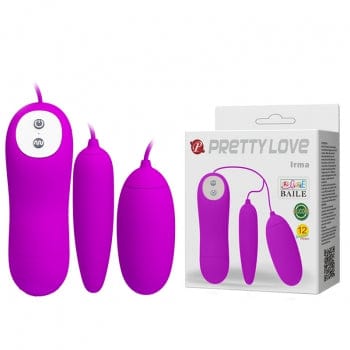 Pretty Love - Irma Remote Control Egg Massager Vibrator (Purple) PL1139 Durio.sg