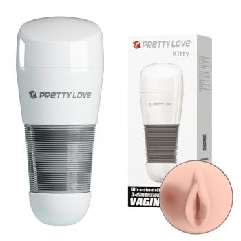 Pretty Love - Kitty Stroker Masturbator (Beige) PL1153 Durio.sg