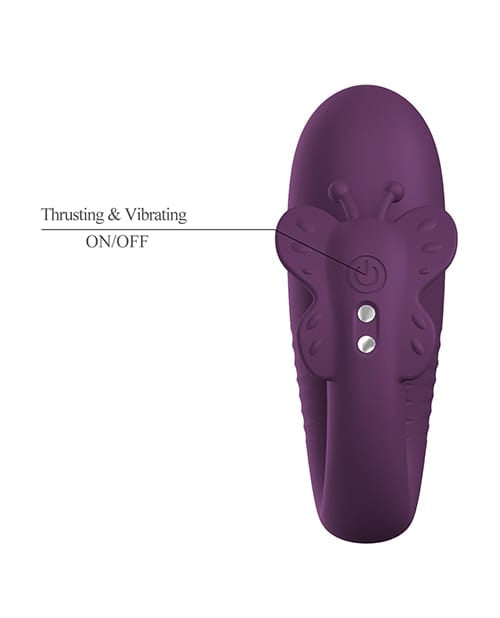 Pretty Love - Klay App-Controlled Thrusting Wearable Egg Vibrator (Purple) PL1156 Durio.sg