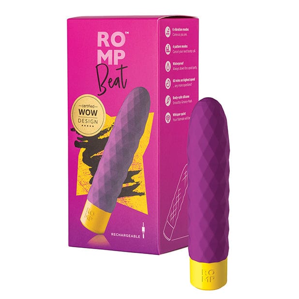 Romp - Beat Vibrating Dildo (Purple) RM1001 Durio.sg