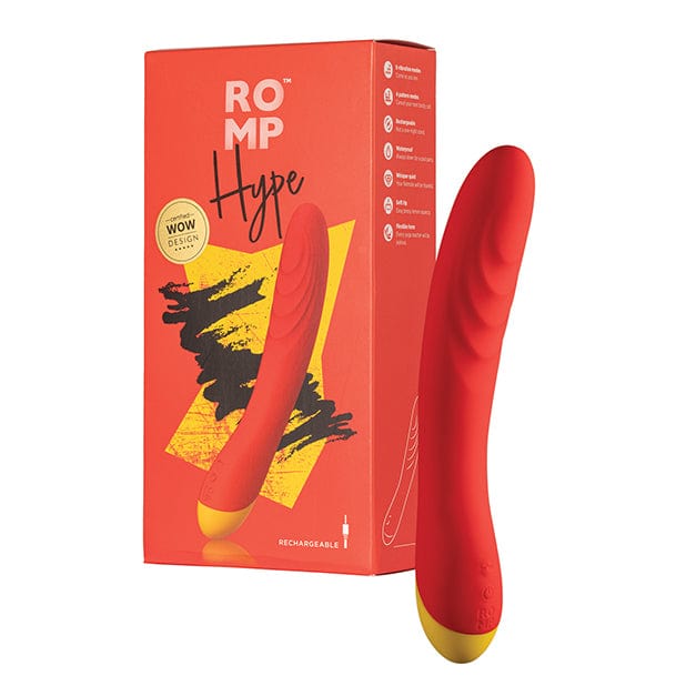 Romp - Hype Vibrating G Spot Dildo (Red) RM1003 Durio.sg