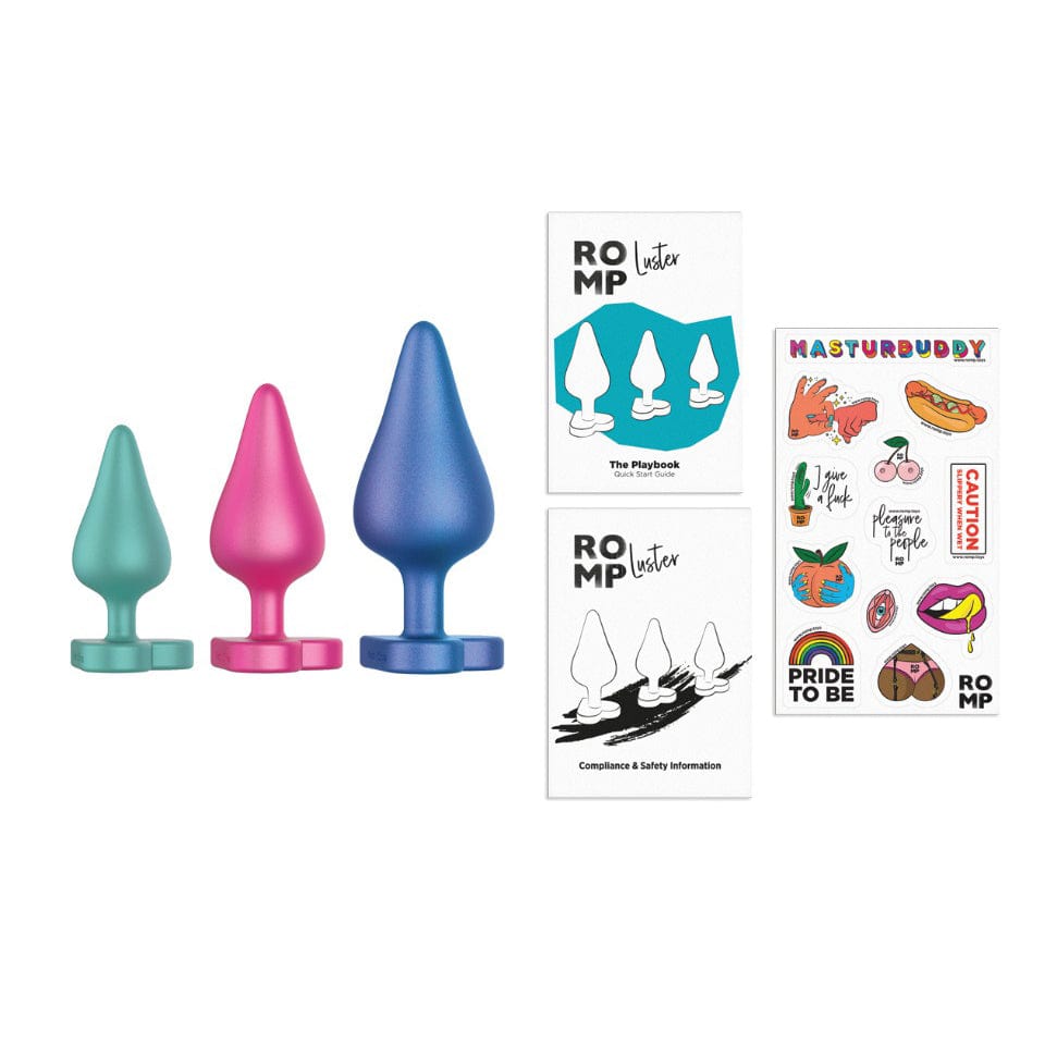 Romp - Luster Set of 3 Butt Silicone Anal Plug Set RM1030 Durio.sg