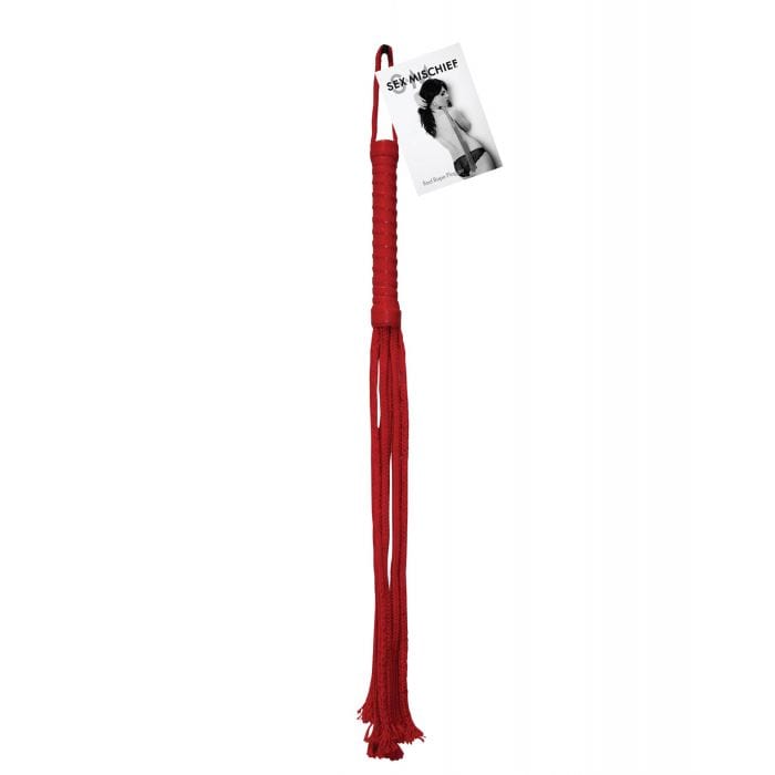 S&amp;M - Sex and Mischief Rope Flogger (Red) SM1058 CherryAffairs