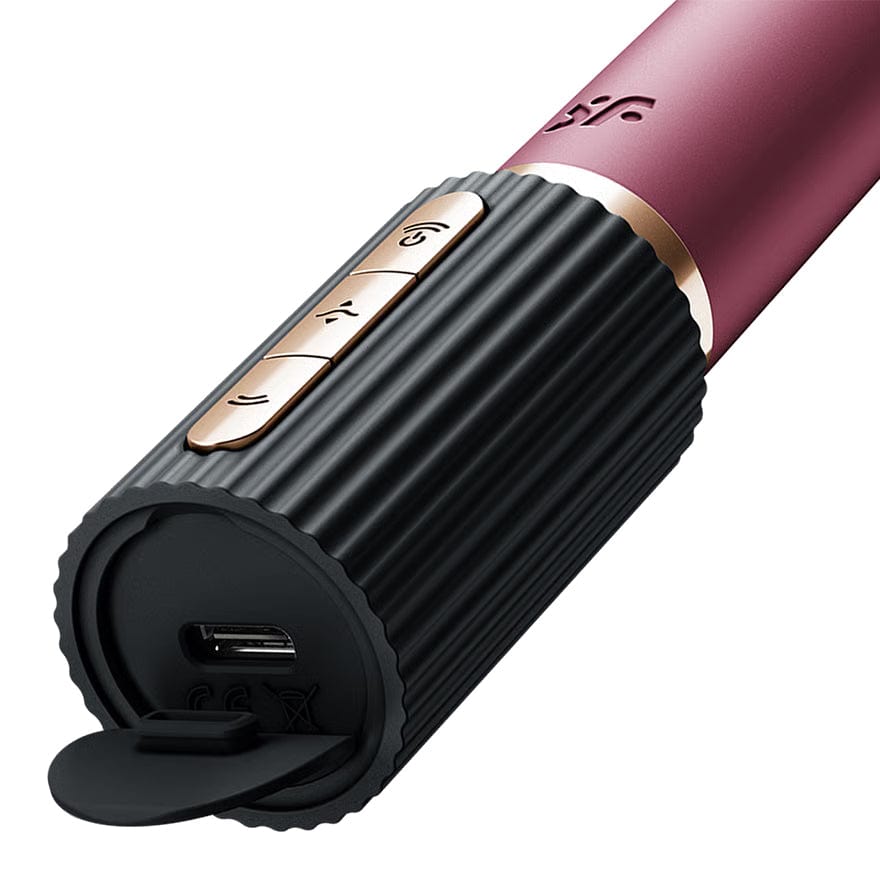 Satisfyer - Deep Kiss Clitoral Air Stimulator Vibrator (Berry) STF1307 Durio.sg