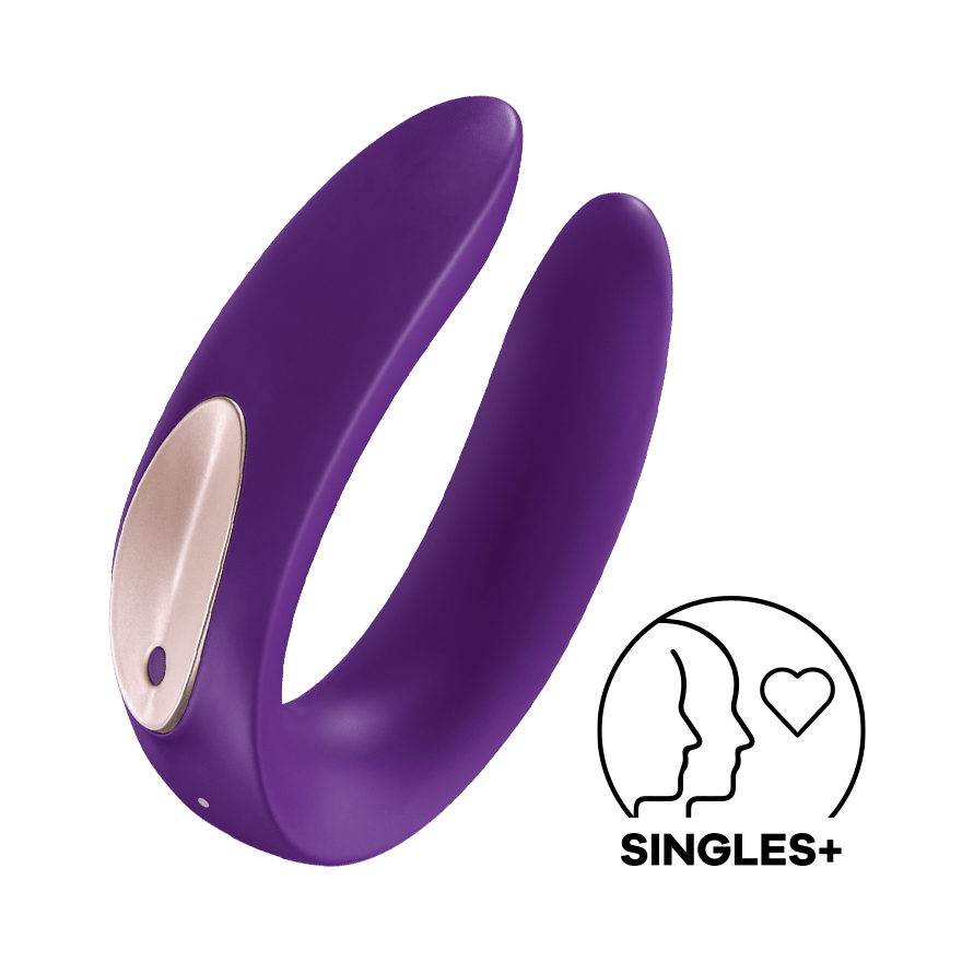 Satisfyer - Partner Plus Couple Vibrator (Purple) - Durio.sg.sg