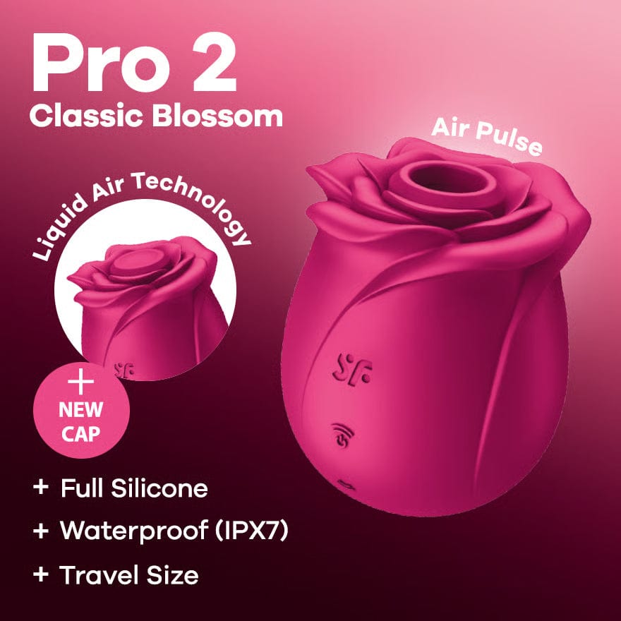 Satisfyer - Pro 2 Classic Blossom Clitoral Air Stimulator (Pink) STF1312 Durio.sg