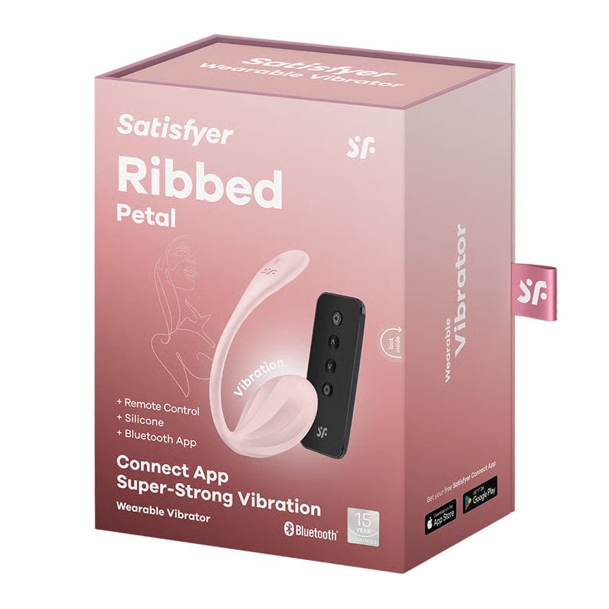 Satisfyer - Ribbed Petal App-Controlled Wearable Egg Vibrator Durio.sg