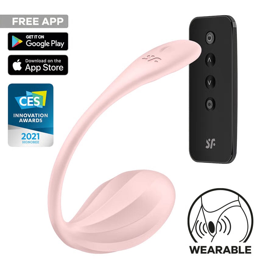 Satisfyer - Ribbed Petal App-Controlled Wearable Egg Vibrator Durio.sg